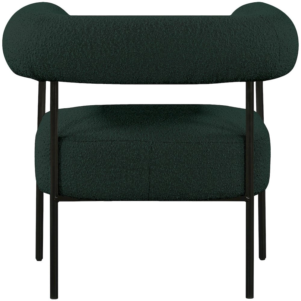 Blake Green Boucle Fabric Accent Chair