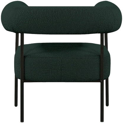 Blake Green Boucle Fabric Accent Chair