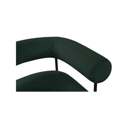 Blake Green Boucle Fabric Accent Chair
