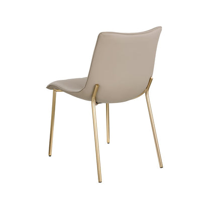 Isla Taupe Vegan Leather Dining Chair, Set of 2