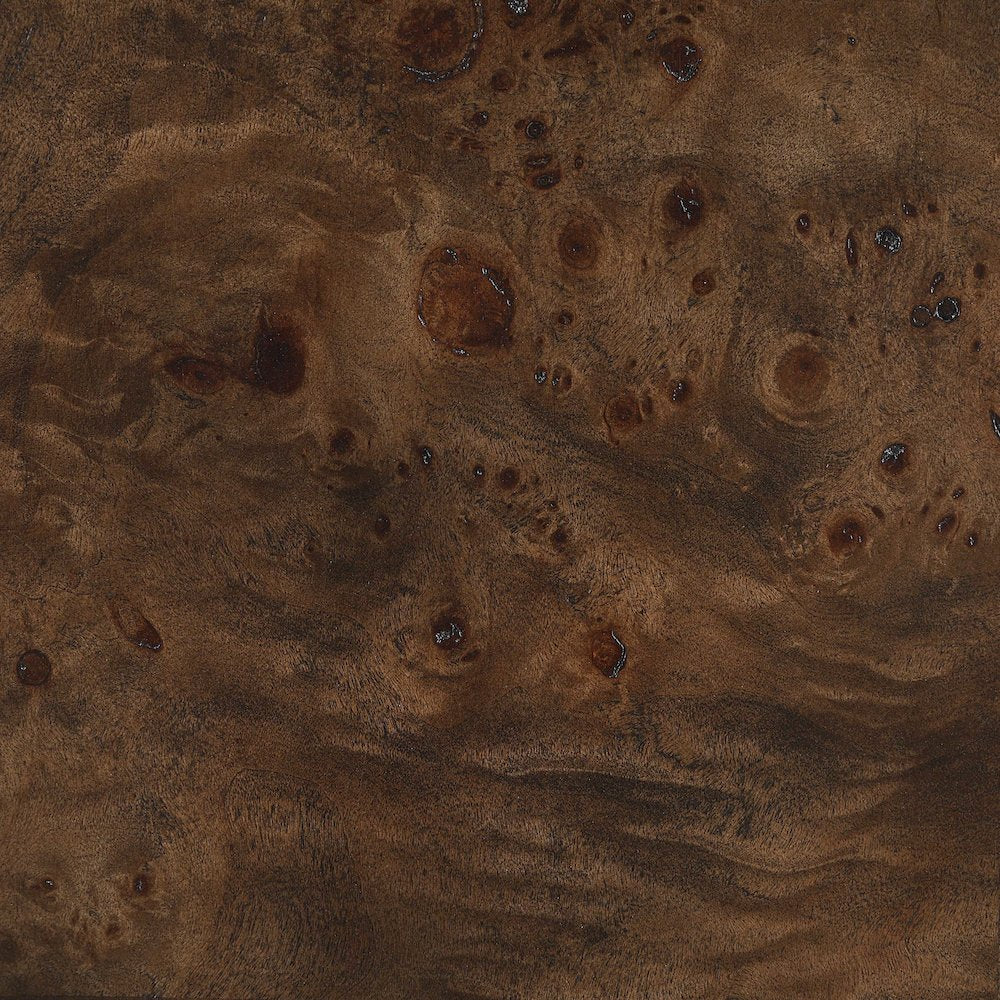 Vassa Brown Burl Veneer Coffee Table