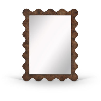 Vassa Brown Burl Veneer Mirror