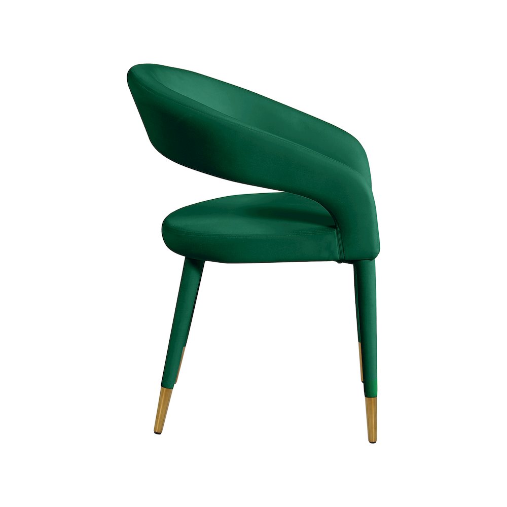 Destiny Green Velvet Dining Chair