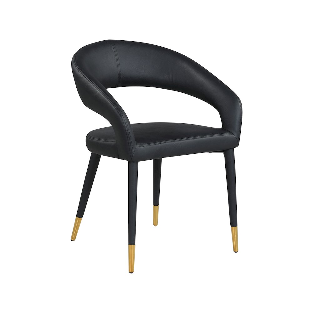 Destiny Black Vegan Leather Dining Chair