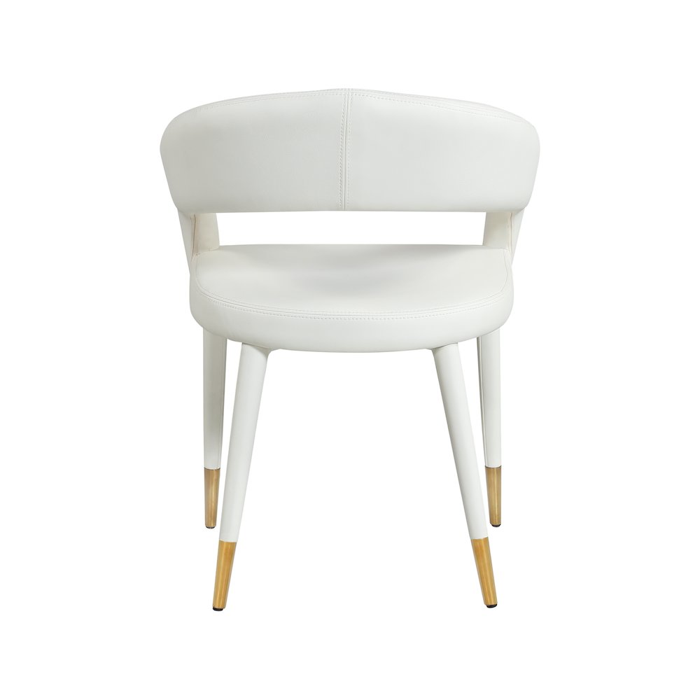 Destiny White Vegan Leather Dining Chair