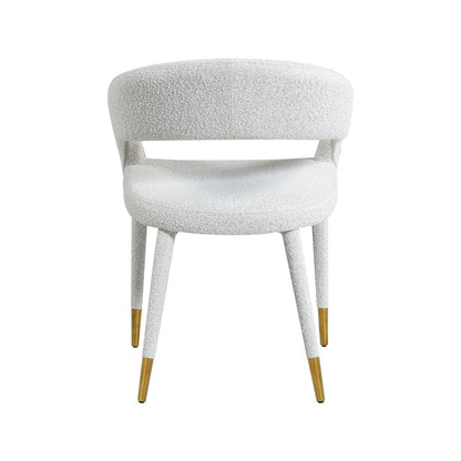 Destiny Cream Boucle Fabric Dining Chair