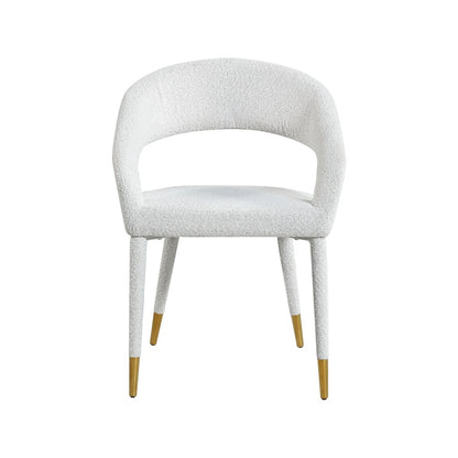 Destiny Cream Boucle Fabric Dining Chair