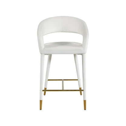 Destiny Cream Velvet Stool