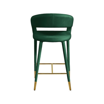 Destiny Green Velvet Stool