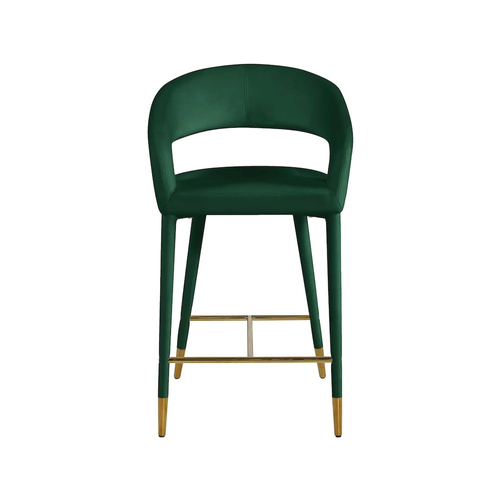 Destiny Green Velvet Stool