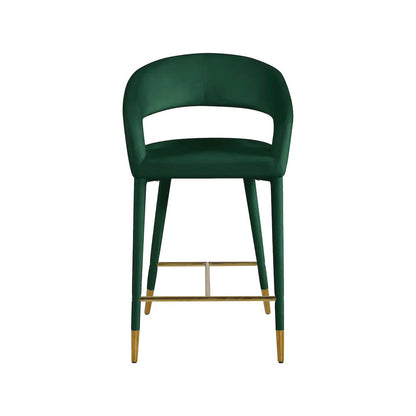 Destiny Green Velvet Stool