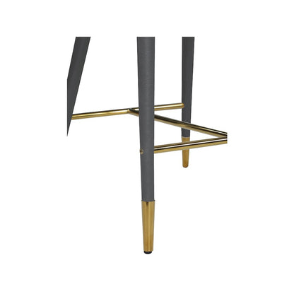 Destiny Grey Vegan Leather Stool