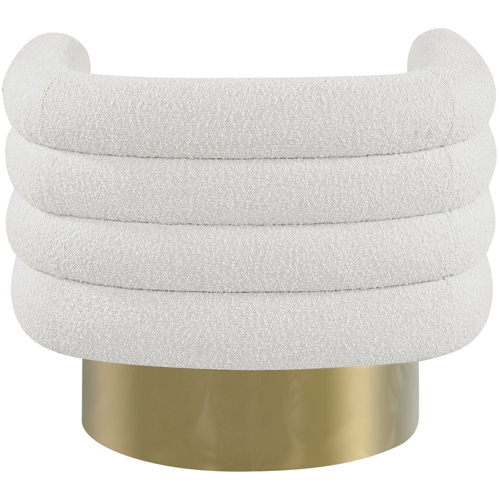 Tessa Cream Boucle Fabric Accent Chair