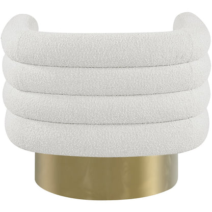 Tessa Cream Boucle Fabric Accent Chair
