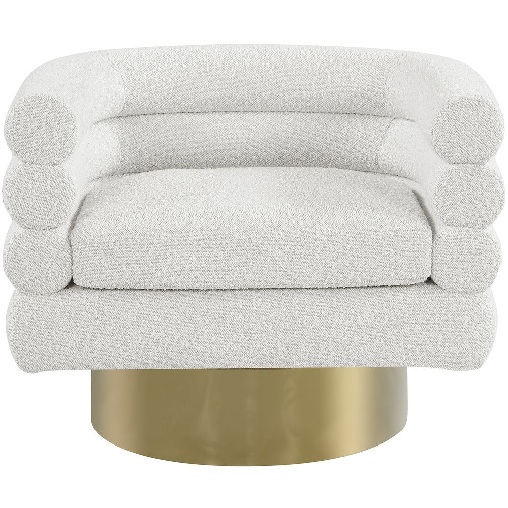 Tessa Cream Boucle Fabric Accent Chair