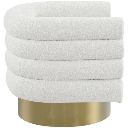 Tessa Cream Boucle Fabric Accent Chair