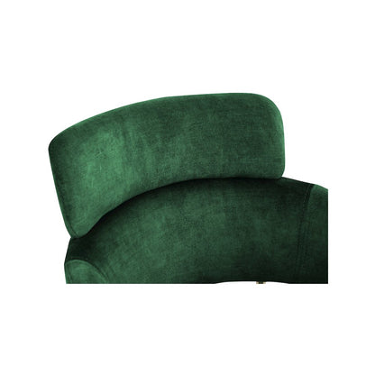 Yara Green Velvet Dining Chair, Set of 2