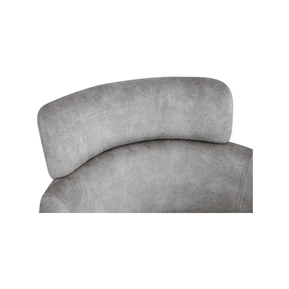 Yara Grey Velvet Dining Chair, Set of 2