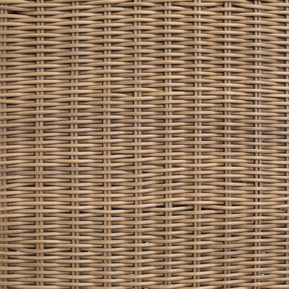 Seacrest Natural Olefin Water Resistant Fabric, Wicker Outdoor Patio Bar Stool
