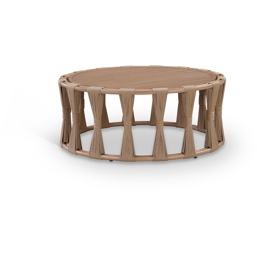 San Pietro Natural Aluminum Outdoor Patio Coffee Table