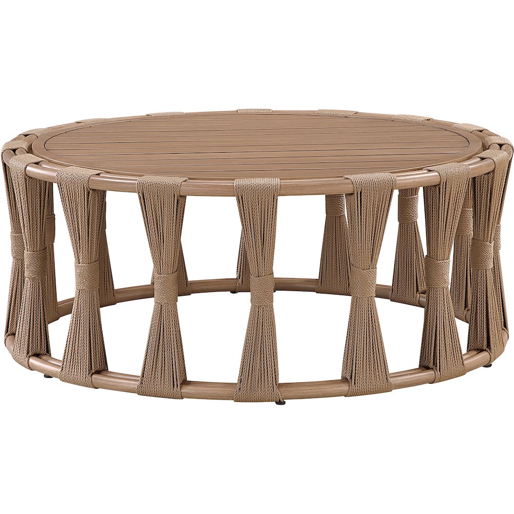San Pietro Natural Aluminum Outdoor Patio Coffee Table