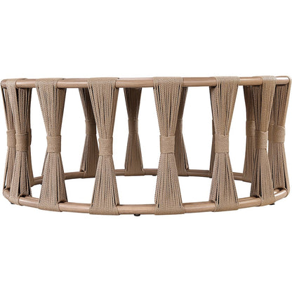 San Pietro Natural Aluminum Outdoor Patio Coffee Table