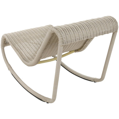 Antigua Cream Wicker Outdoor Patio Rocking Chair