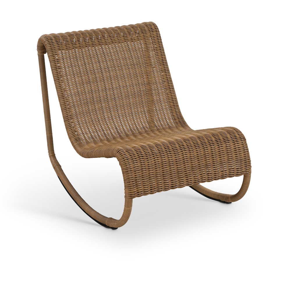 Antigua Natural Wicker Outdoor Patio Rocking Chair