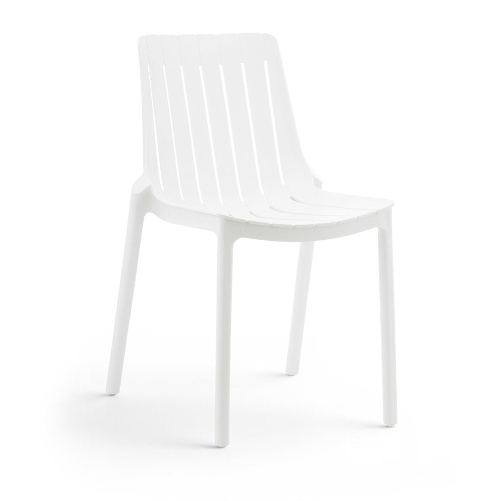 Marilla White Polypropylene Outdoor Patio Dining Chair, Set of 4
