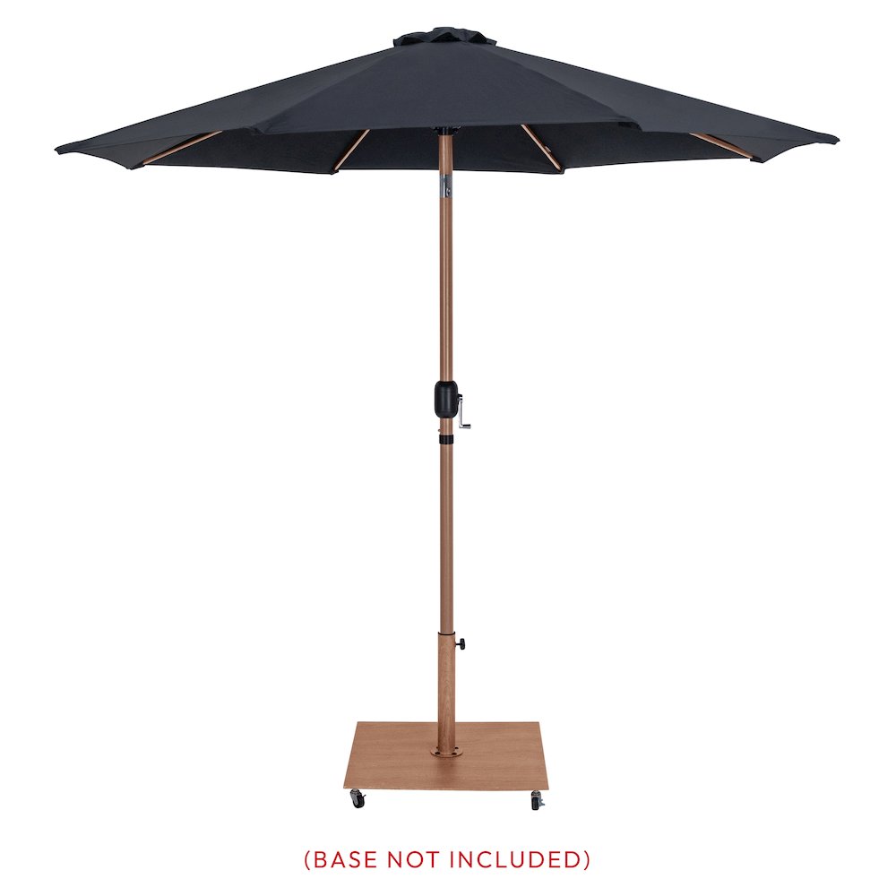 Fiji Black Fabric Patio Umbrellas