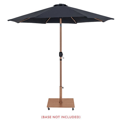 Fiji Black Fabric Patio Umbrellas