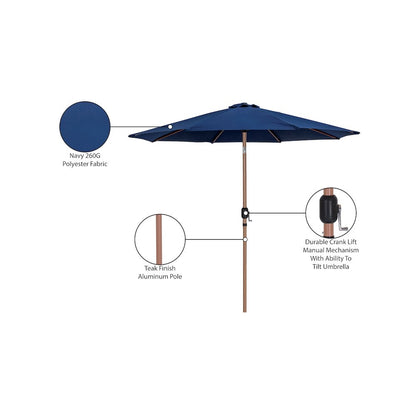 Fiji Navy Fabric Patio Umbrellas
