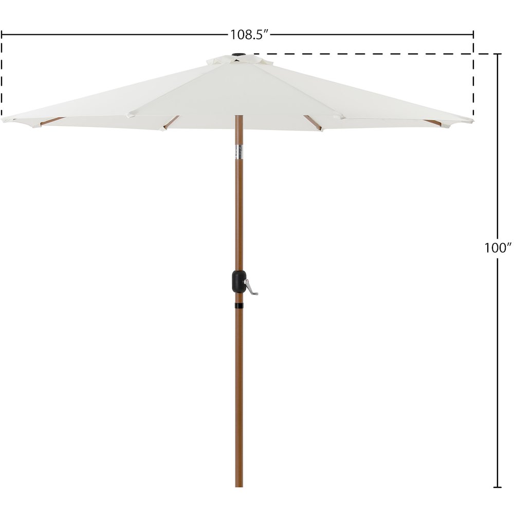 Fiji White Fabric Patio Umbrellas