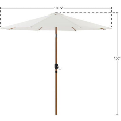 Fiji White Fabric Patio Umbrellas