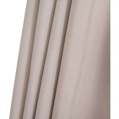 Fiji Beige Fabric / Matte White Aluminum Patio Umbrella with Base Sets