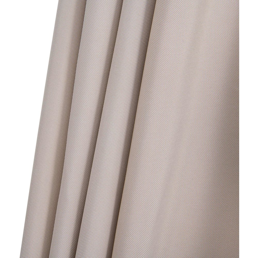 Fiji Beige Fabric / Matte Black Aluminum Patio Umbrella with Base Sets