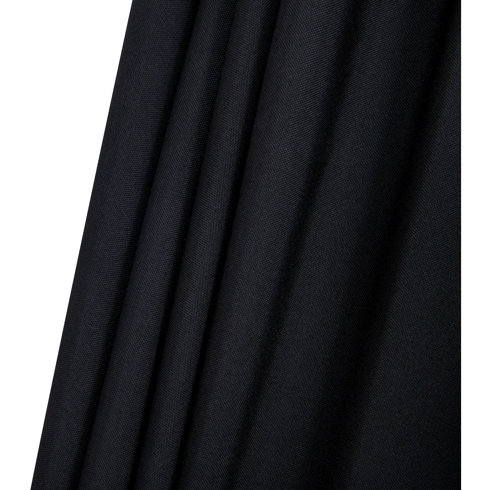 Fiji Black Fabric / Teak Aluminum Patio Umbrella with Base Sets