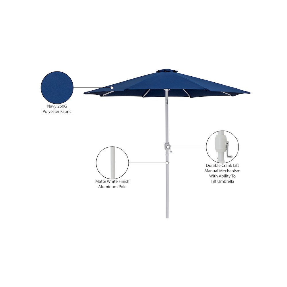 Fiji Navy Fabric Patio Umbrellas