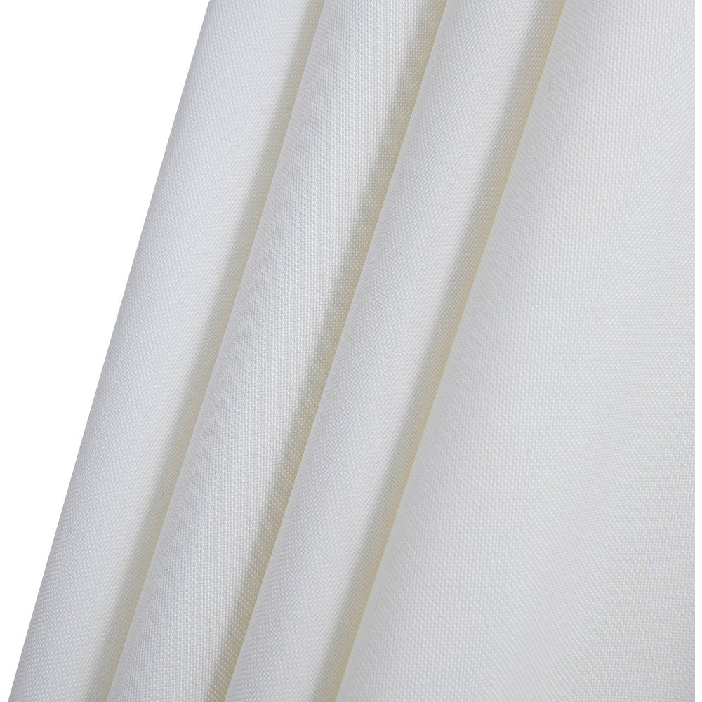 Fiji White Fabric / Matte Black Aluminum Patio Umbrella with Base Sets