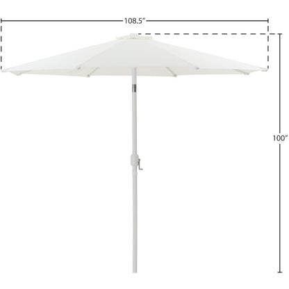 Fiji White Fabric Patio Umbrellas