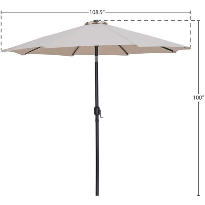 Fiji Beige Fabric Patio Umbrellas