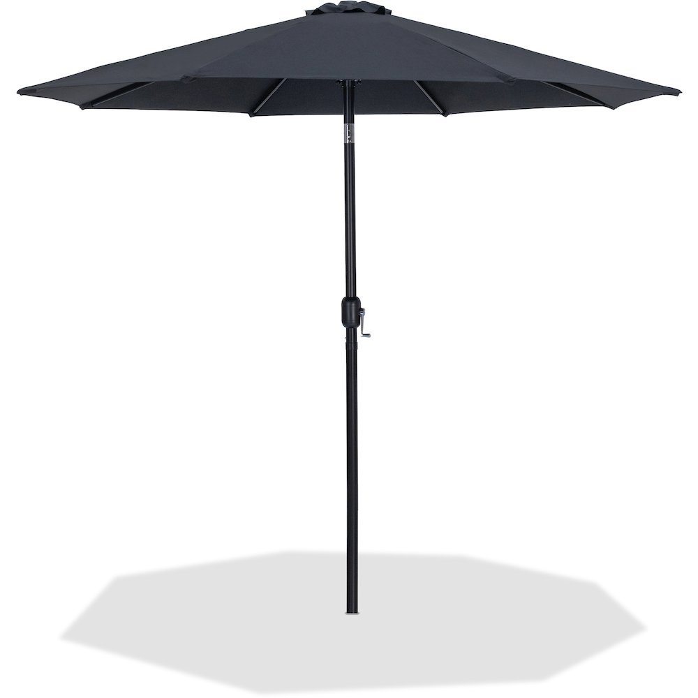 Fiji Black Fabric Patio Umbrellas