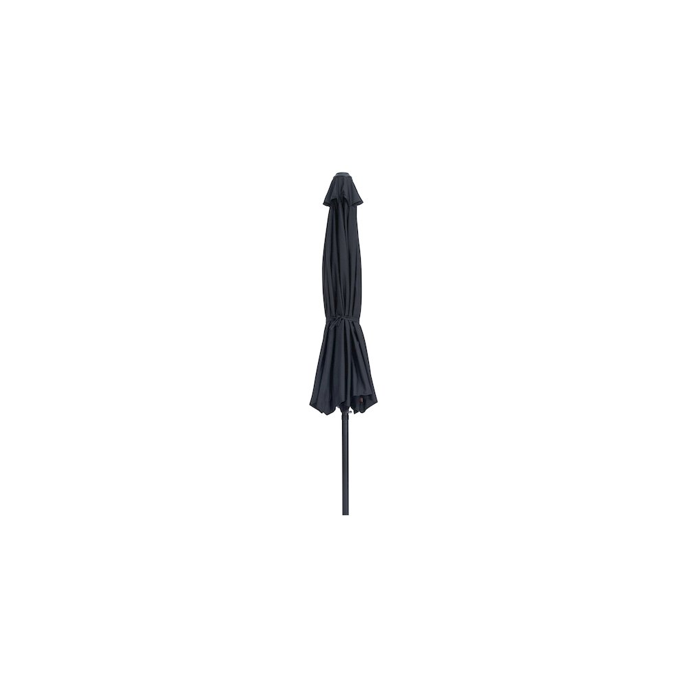 Fiji Black Fabric Patio Umbrellas