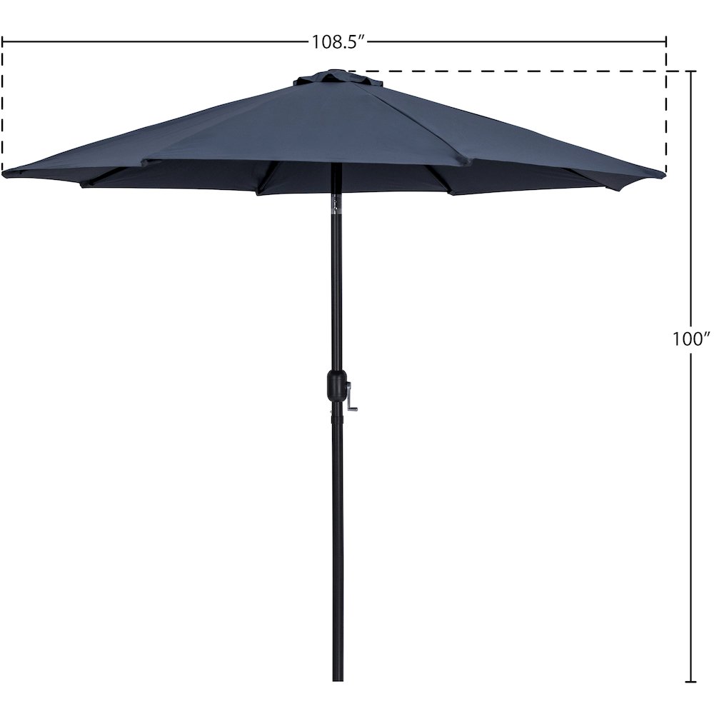 Fiji Grey Fabric Patio Umbrellas