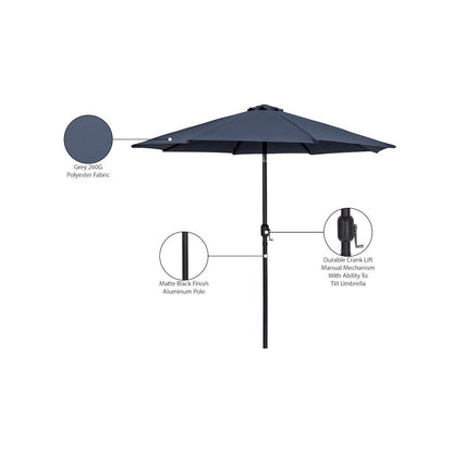 Fiji Grey Fabric Patio Umbrellas