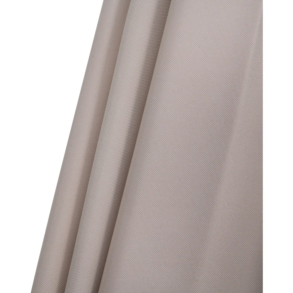 Amalfi Beige With Cream Piping / Teak Metal Patio Umbrella with Base Sets