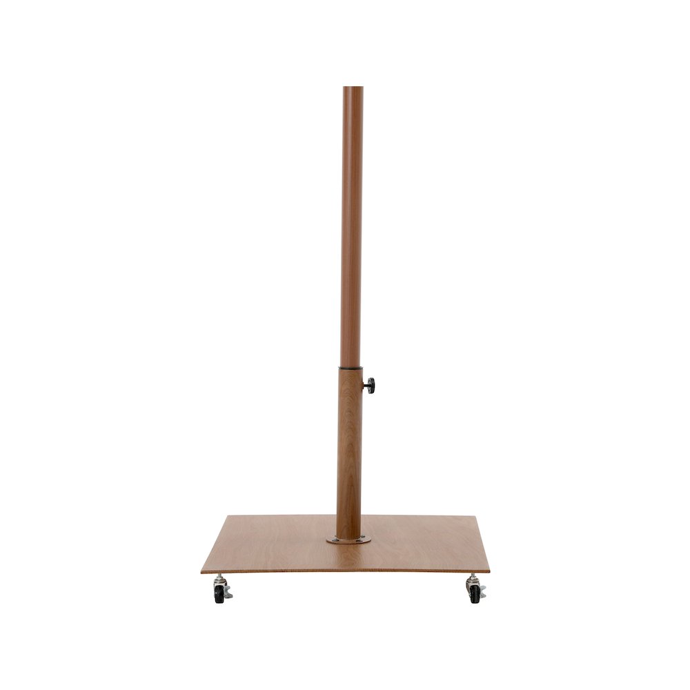 Amalfi Beige With Cream Piping / Teak Metal Patio Umbrella with Base Sets