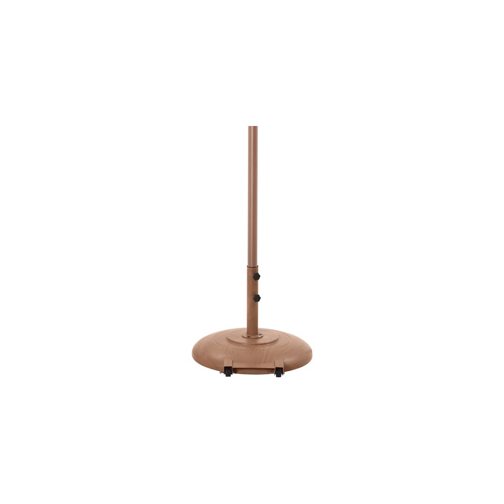 Amalfi Beige With Cream Piping / Teak Metal Patio Umbrella with Base Sets