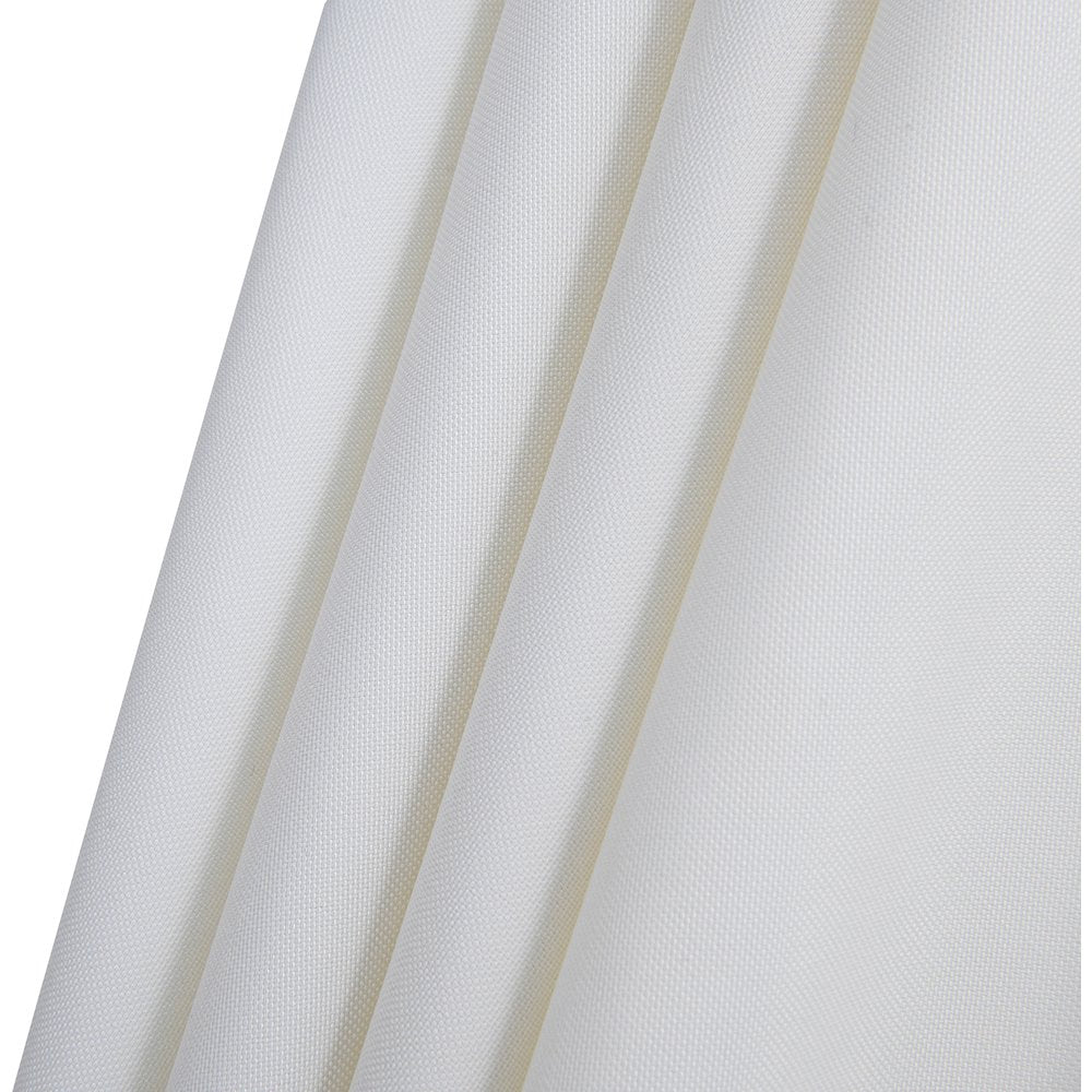 Amalfi White With Black Piping / Matte White Metal Patio Umbrella with Base Sets