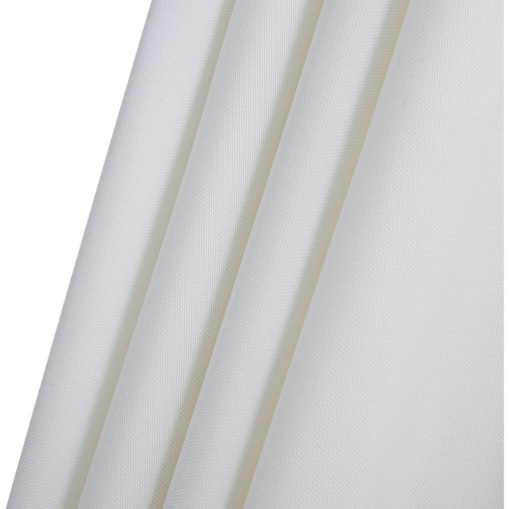 Amalfi White With Black Piping / Matte Black Metal Patio Umbrella with Base Sets